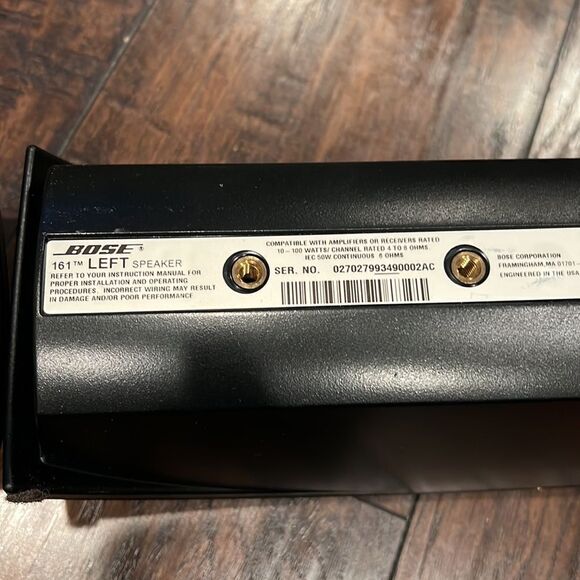 Bose 161 Speaker System Left and Right Speakers Black - Picture 4 of 4